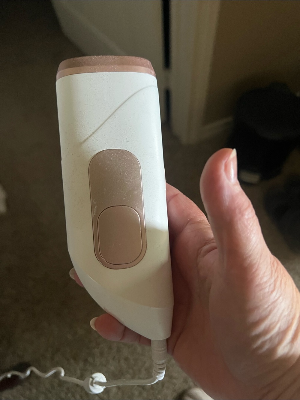IPL Cooling Hair Removal Device - Pink and Brown